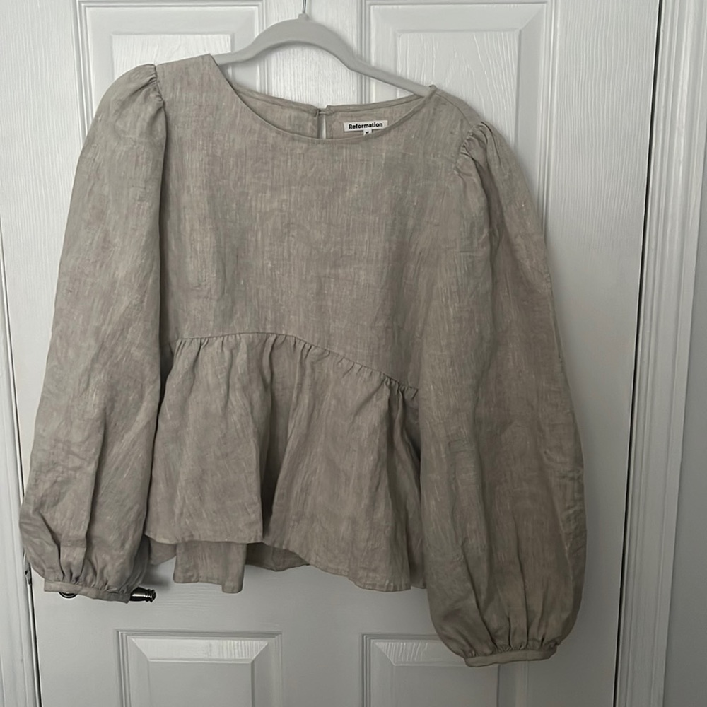 Linen Reformation Blouse